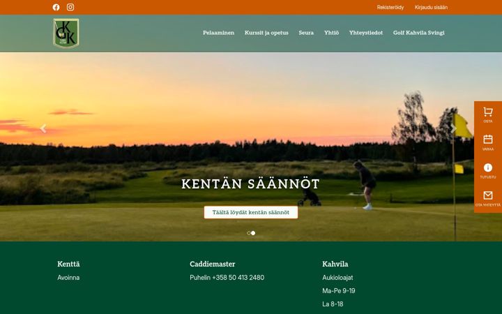 Screenshot of kemingolf.fi