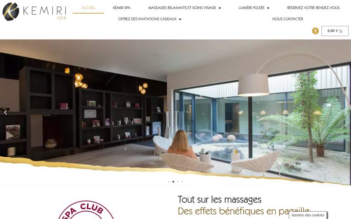 Screenshot of kemiri-spa.com