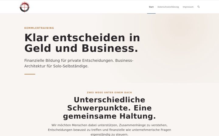 Screenshot of kemmler-training.de