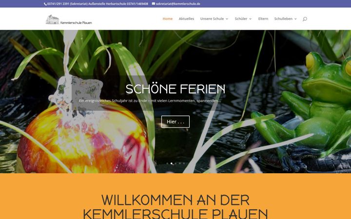 Screenshot of kemmlerschule.de