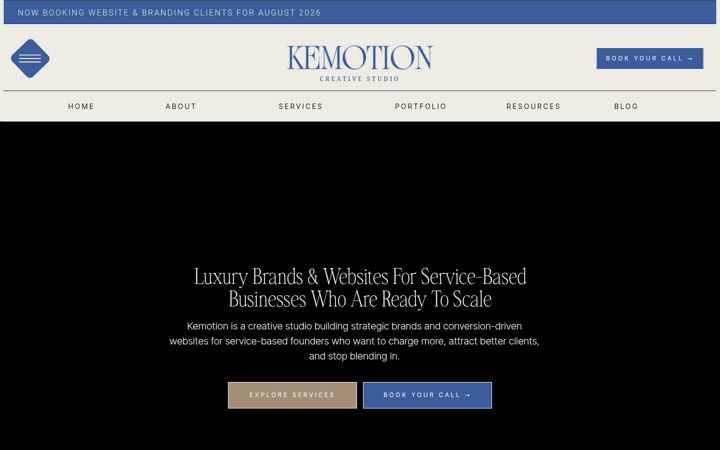 Screenshot of kemotion.co