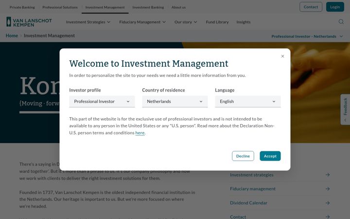 Screenshot of kempen.com