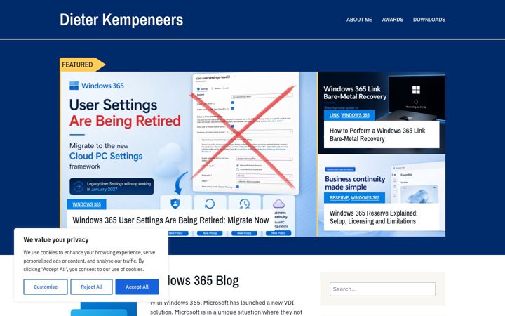 Screenshot of kempeneers.eu