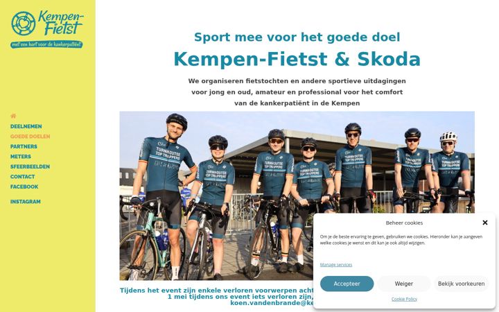 Screenshot of kempenfietst.be