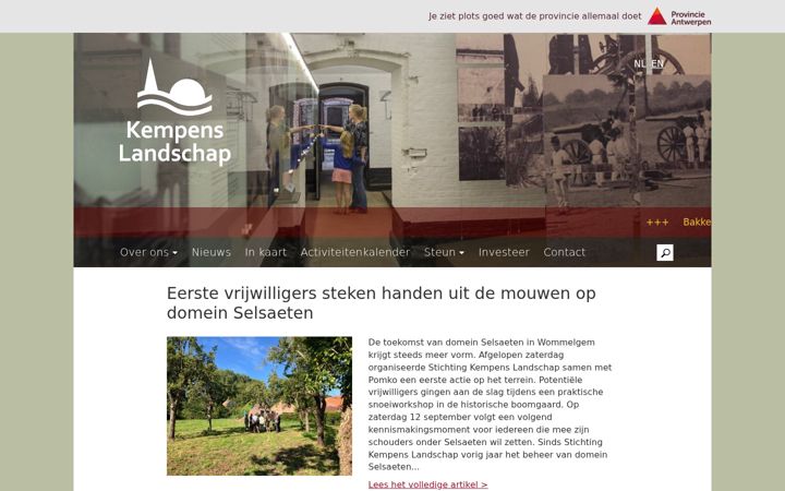 Screenshot of kempenslandschap.be