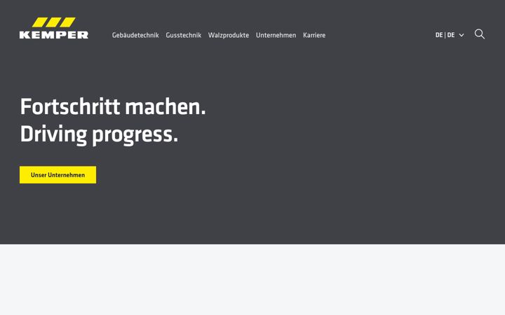 Screenshot of kemper-group.com