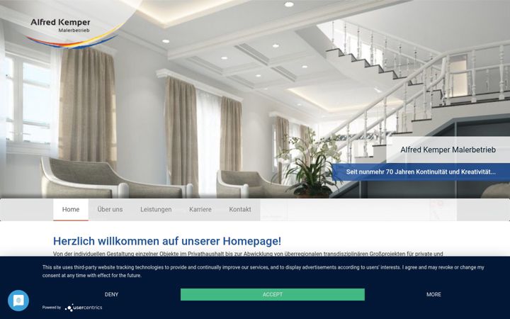 Screenshot of kemper-malerbetrieb.de