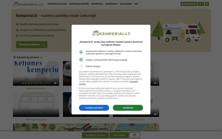 Screenshot of kemperiai.lt