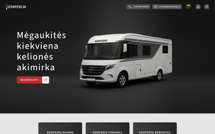 Screenshot of kemperija.lt