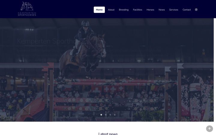 Screenshot of kempertensporthorses.com