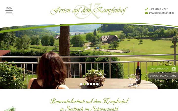 Screenshot of kempfenhof.de