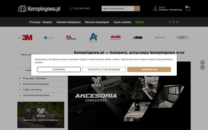Screenshot of kempingowa.pl