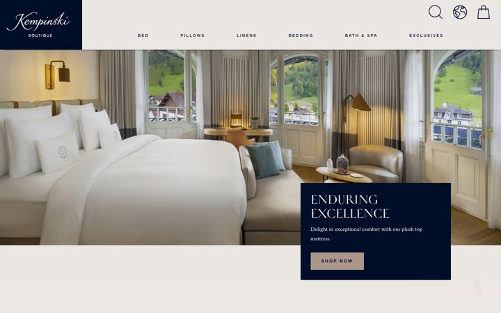 Screenshot of kempinskiboutique.com