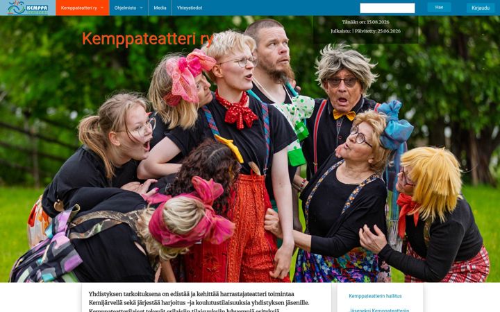 Screenshot of kemppateatteri.net