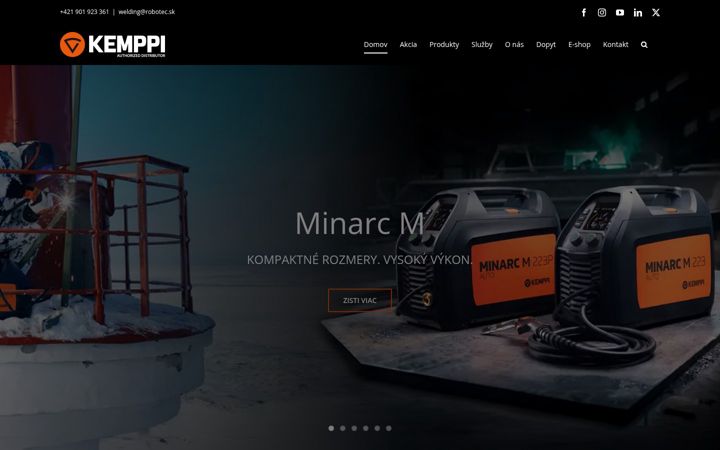 Screenshot of kemppi.sk