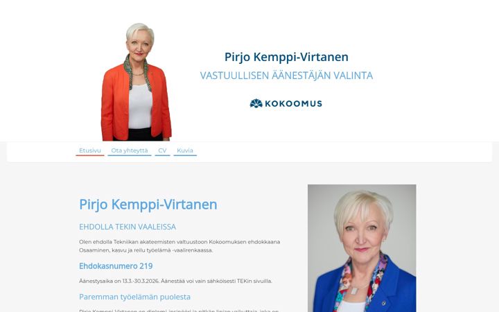 Screenshot of kemppivirtanen.fi