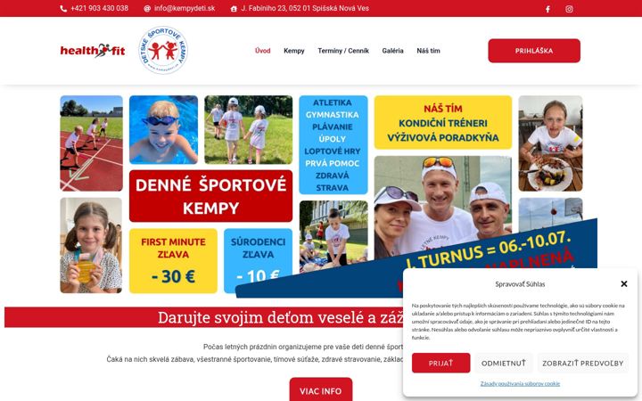 Screenshot of kempydeti.sk