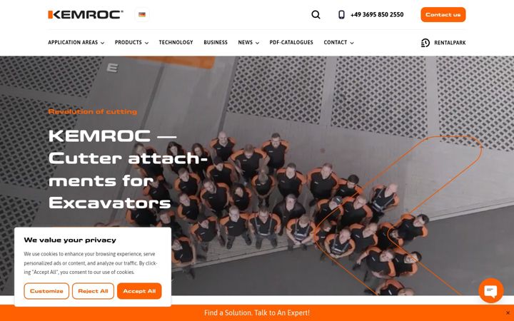 Screenshot of kemroc.com