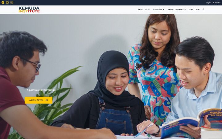 Screenshot of kemudainstitute.com