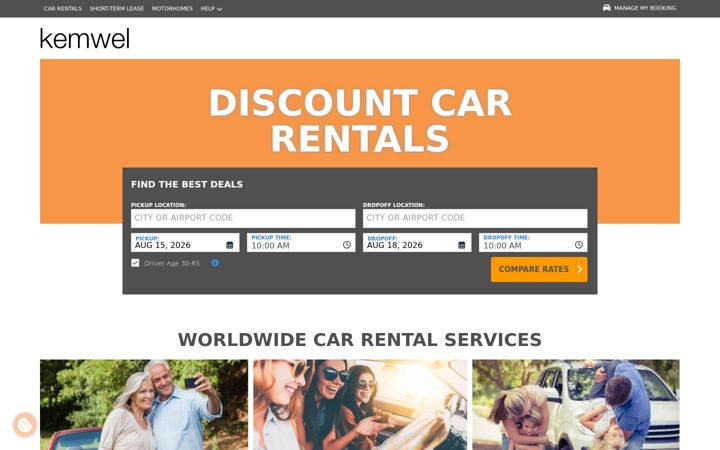 Screenshot of kemwel.com