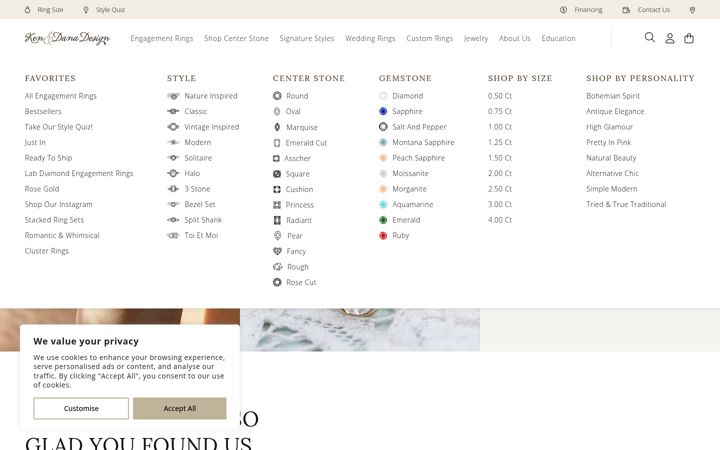 Screenshot of kenanddanadesign.com