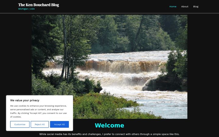 Screenshot of kenbouchard.com