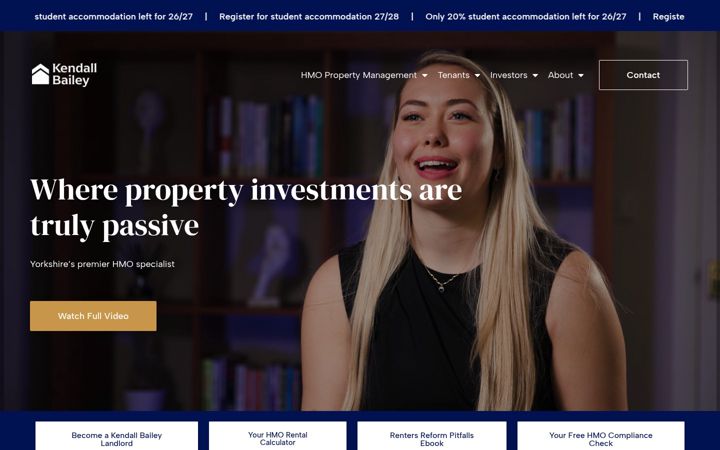 Screenshot of kendall-bailey.co.uk