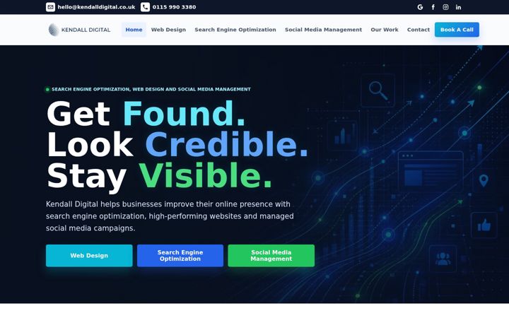 Screenshot of kendalldigital.co.uk