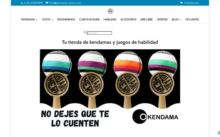 Screenshot of kendama-spain.com