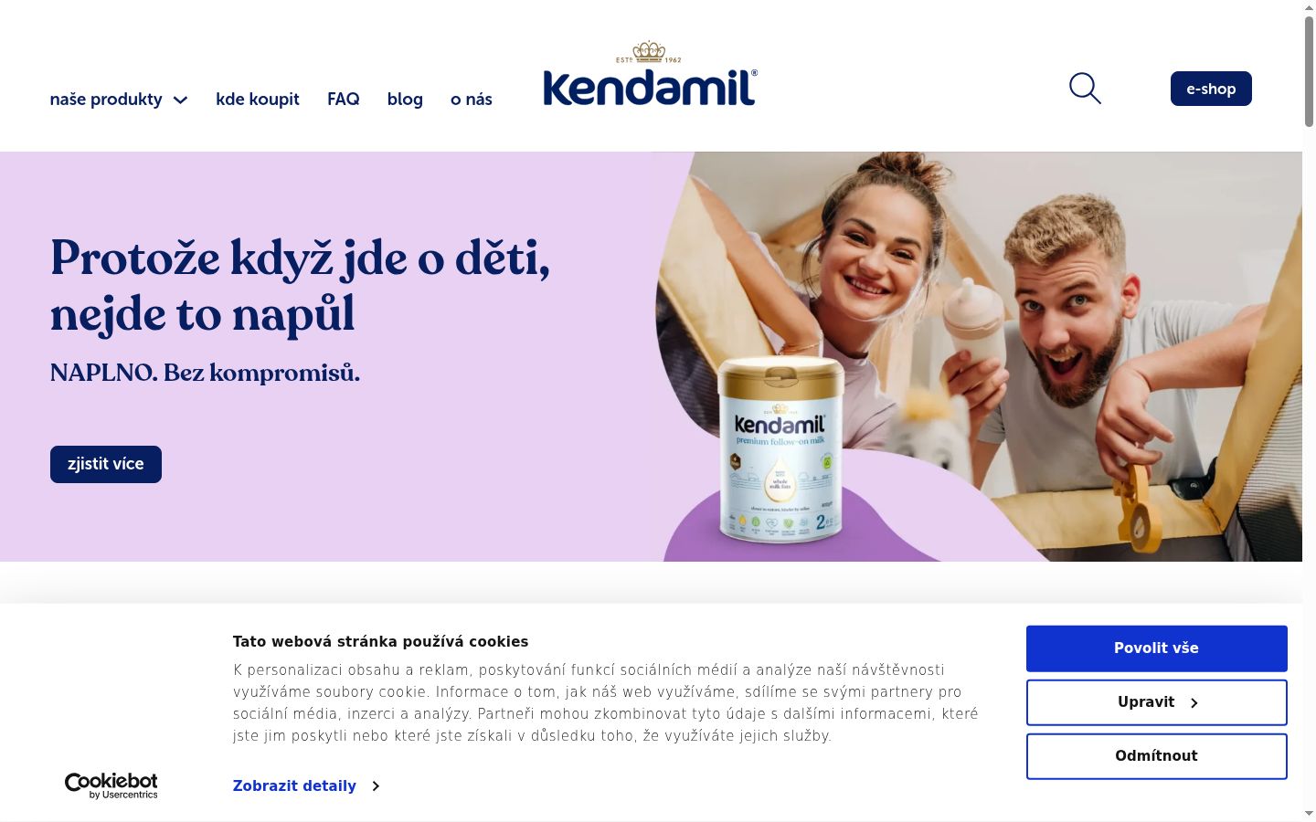 Zrzut ekranu banera zgody wyświetlanego przed jakąkolwiek interakcją