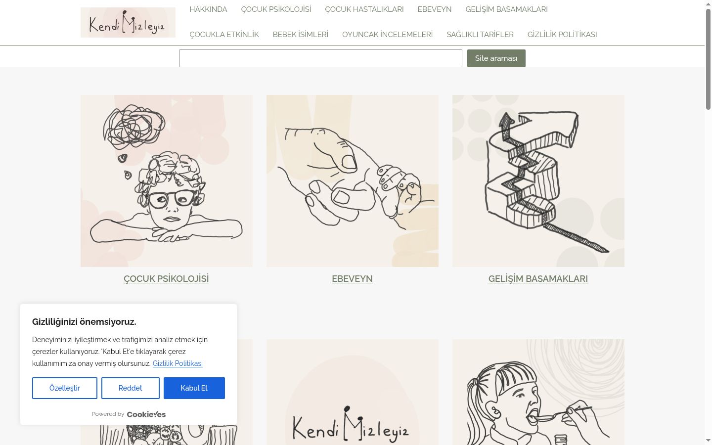 Screenshot tal-banner tal-kunsens muri qabel kwalunkwe interazzjoni