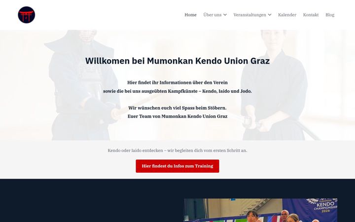 Screenshot of kendo-graz.at