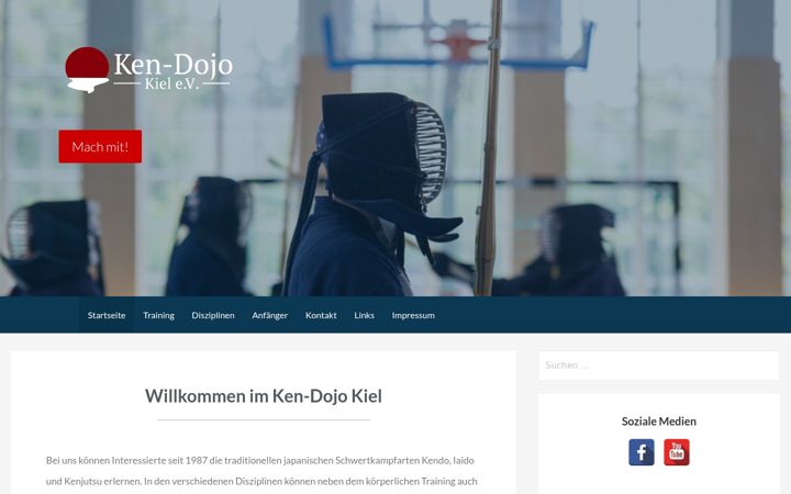 Screenshot of kendo-kiel.de