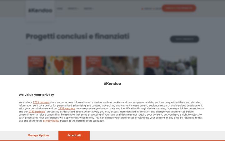 Screenshot of kendoo.it