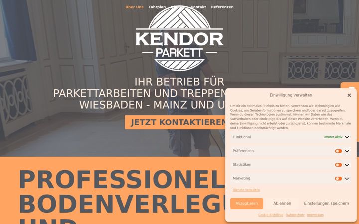 Screenshot of kendor-parkett.de