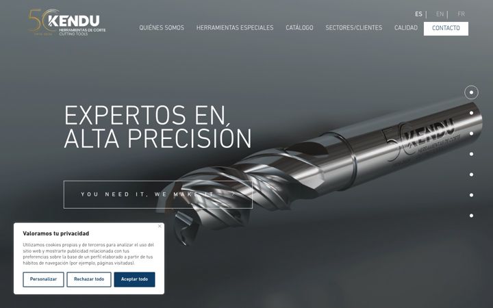 Screenshot of kendu.es