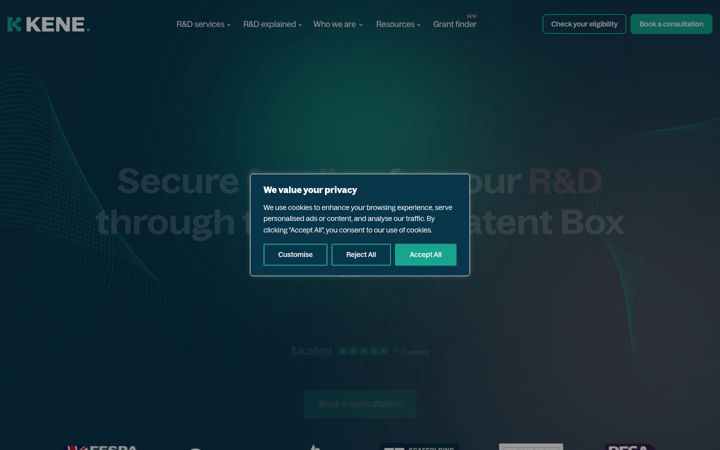 Screenshot of kene.partners