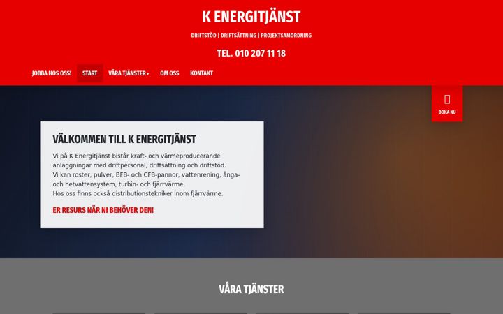 Screenshot of kenergitjanst.se