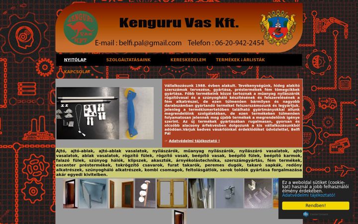 Screenshot of kengurumix.hu