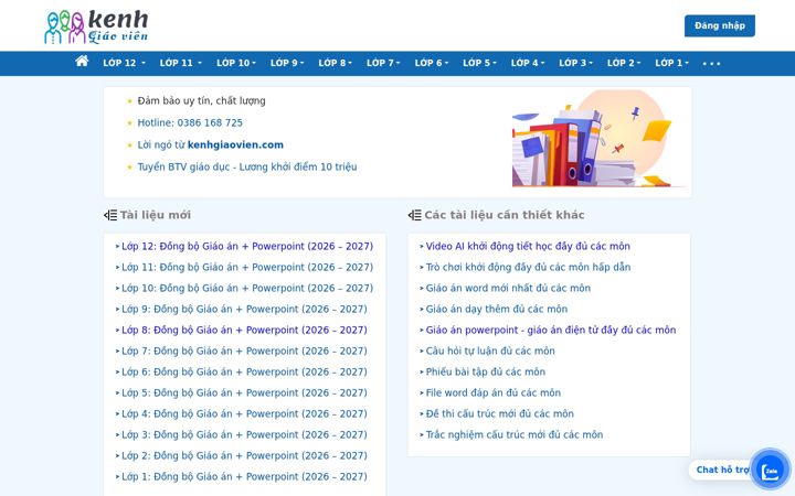 Screenshot of kenhgiaovien.com