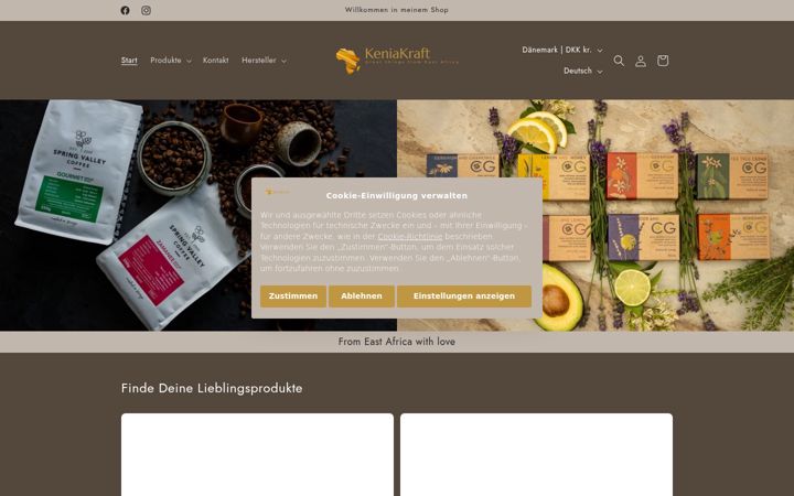 Screenshot of keniakraft.com