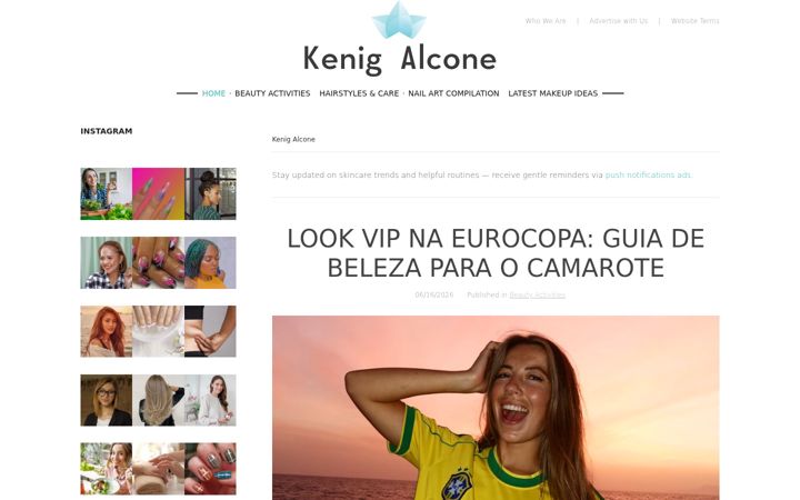 Screenshot of kenigalcone.com