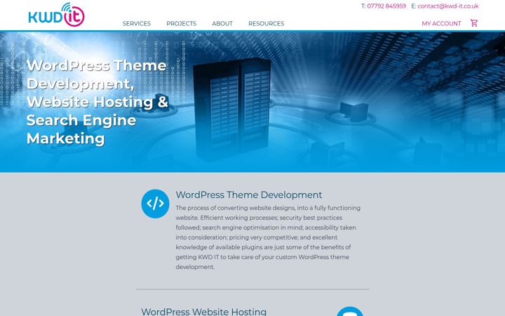 Screenshot of kenilworth-webdesign.co.uk