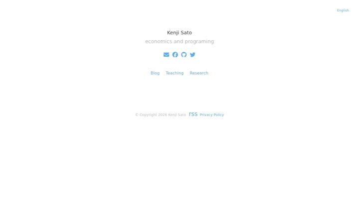 Screenshot of kenjisato.jp