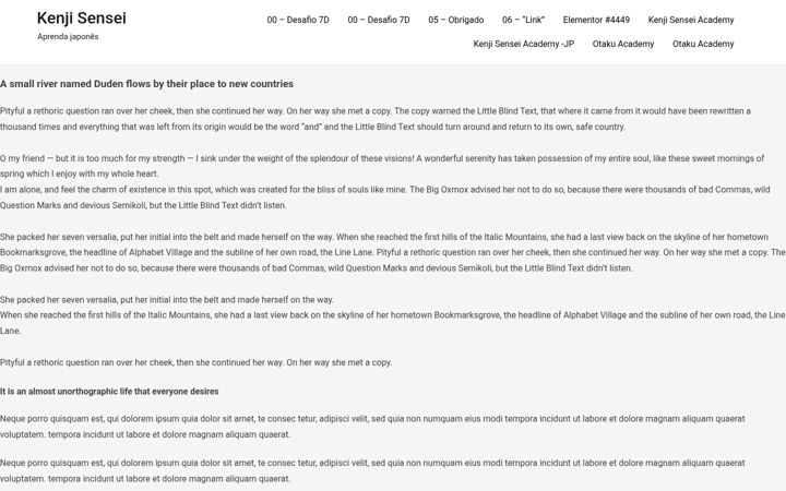 Screenshot of kenjisensei.com.br