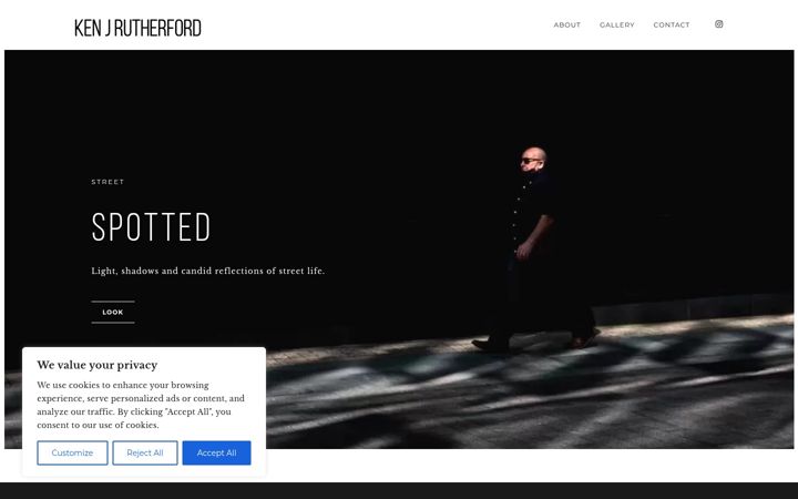 Screenshot of kenjrutherford.com