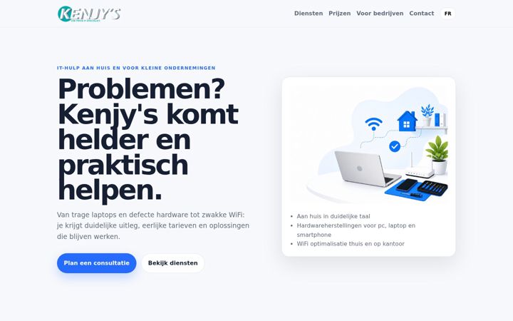 Screenshot of kenjys.be