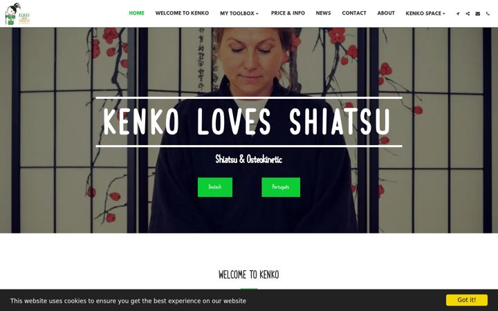 Screenshot of kenko-loves-shiatsu.com