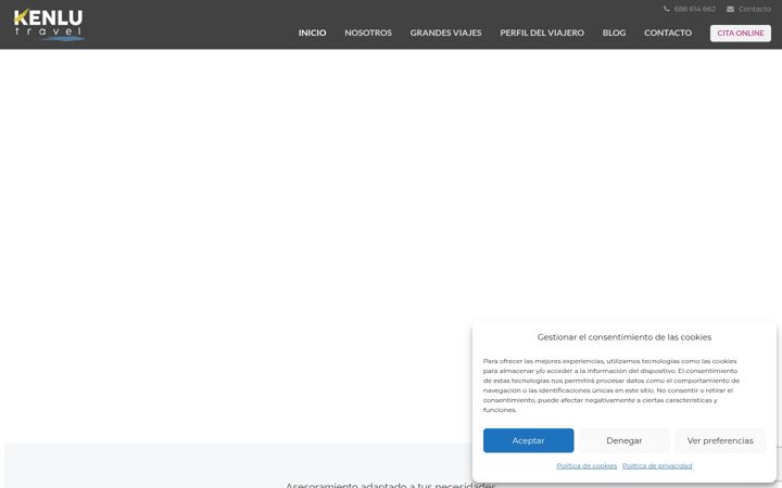 Screenshot of kenlutravel.com