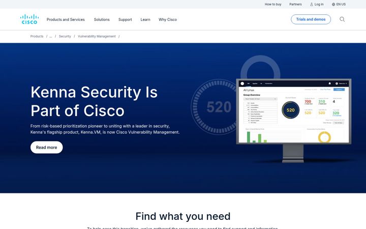 Screenshot of kennasecurity.com